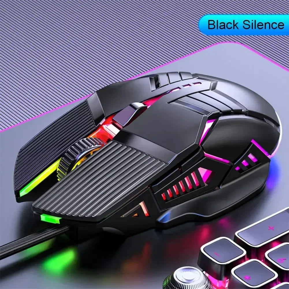 New Ergonomic Wired Gaming Mouse USB Computer Mouse Gaming RGB Mause Gamer Mouse 6 Button LED Silent Mice for PC Laptop
