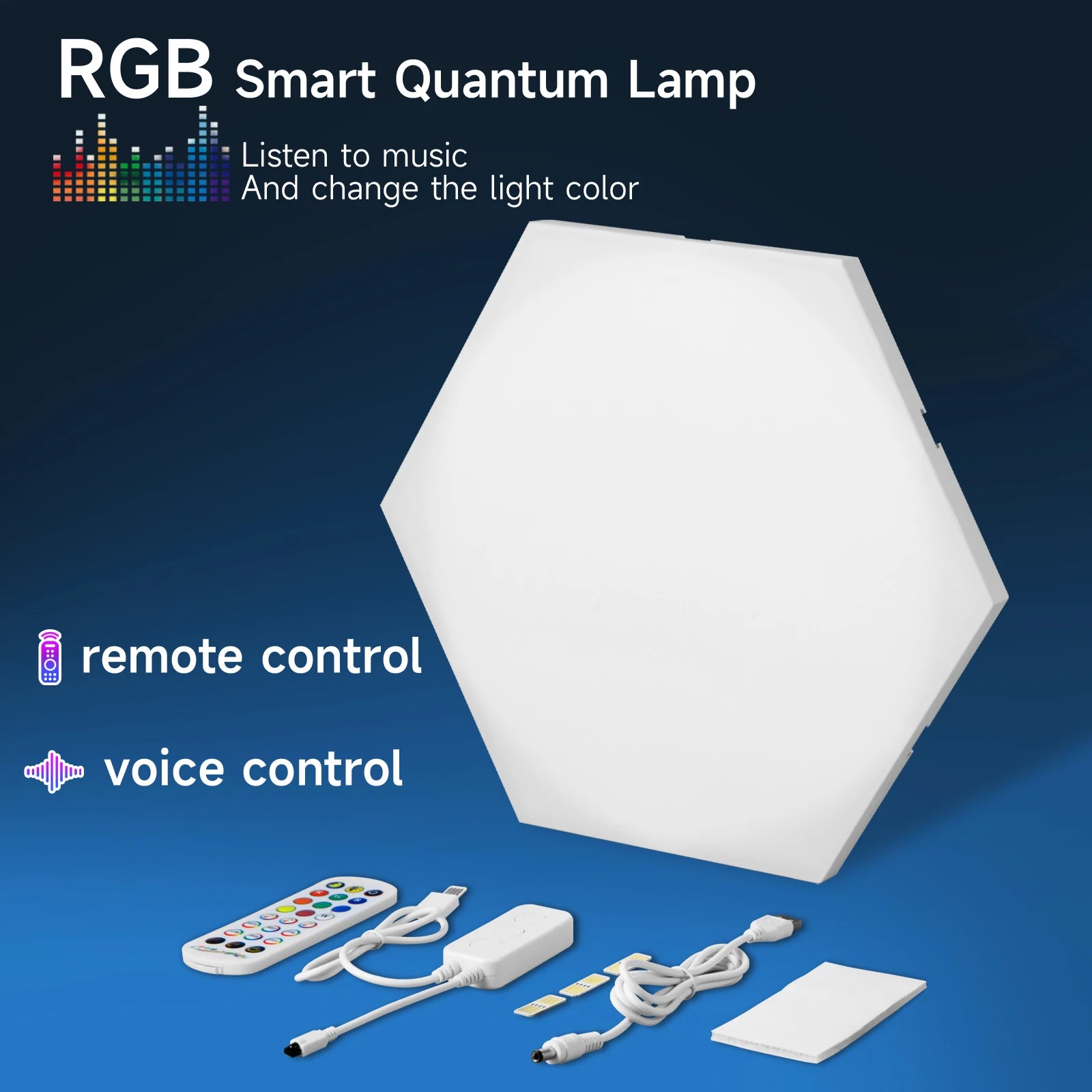 Thin LED Wall Lamp Smart RGB Quantum Lamp APP Pickup Light for Gaming Room Office Background Wall Decoration Night Light