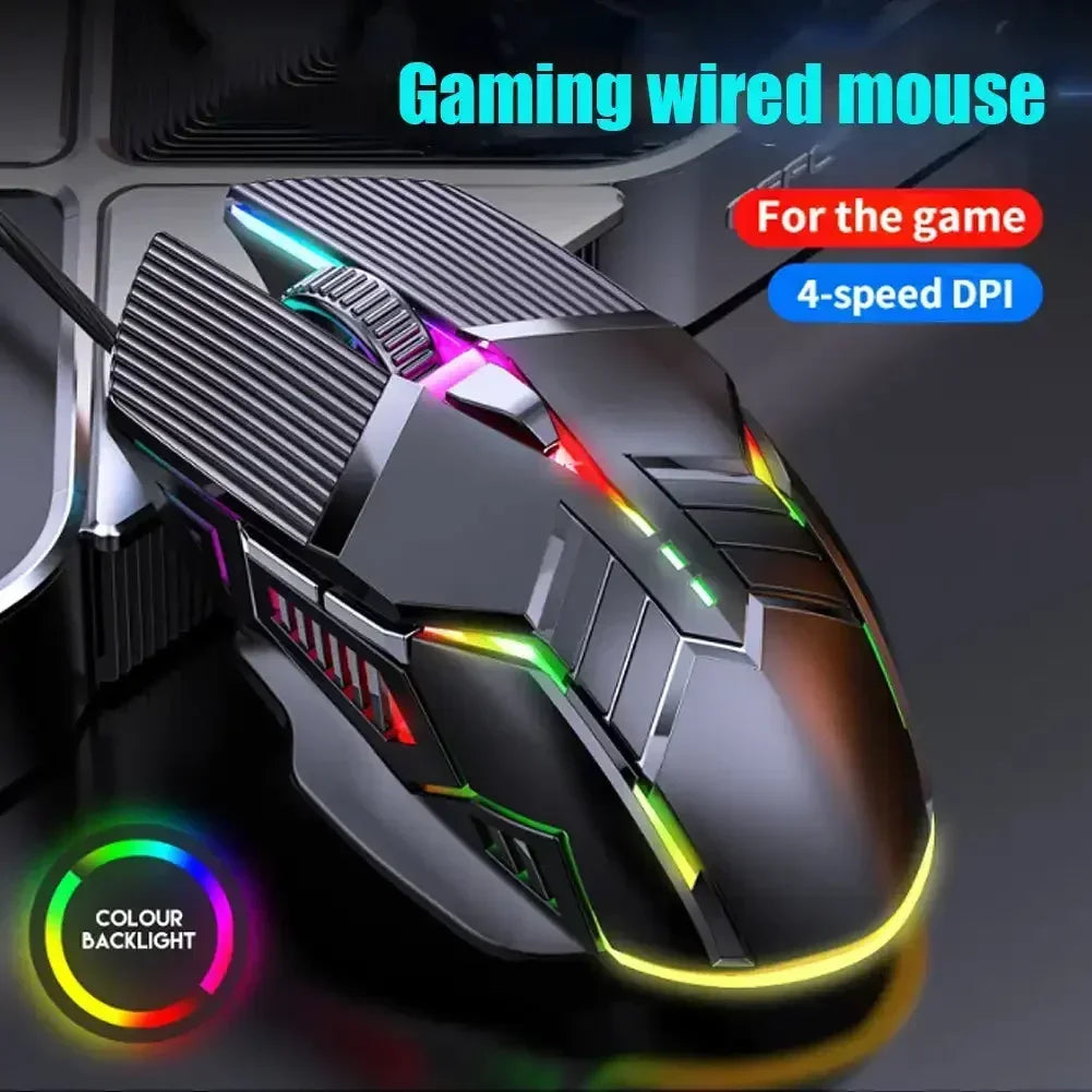 New Ergonomic Wired Gaming Mouse USB Computer Mouse Gaming RGB Mause Gamer Mouse 6 Button LED Silent Mice for PC Laptop