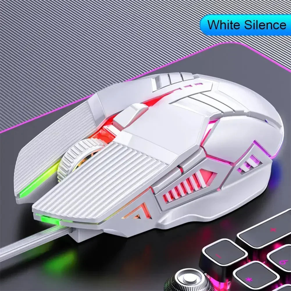 New Ergonomic Wired Gaming Mouse USB Computer Mouse Gaming RGB Mause Gamer Mouse 6 Button LED Silent Mice for PC Laptop