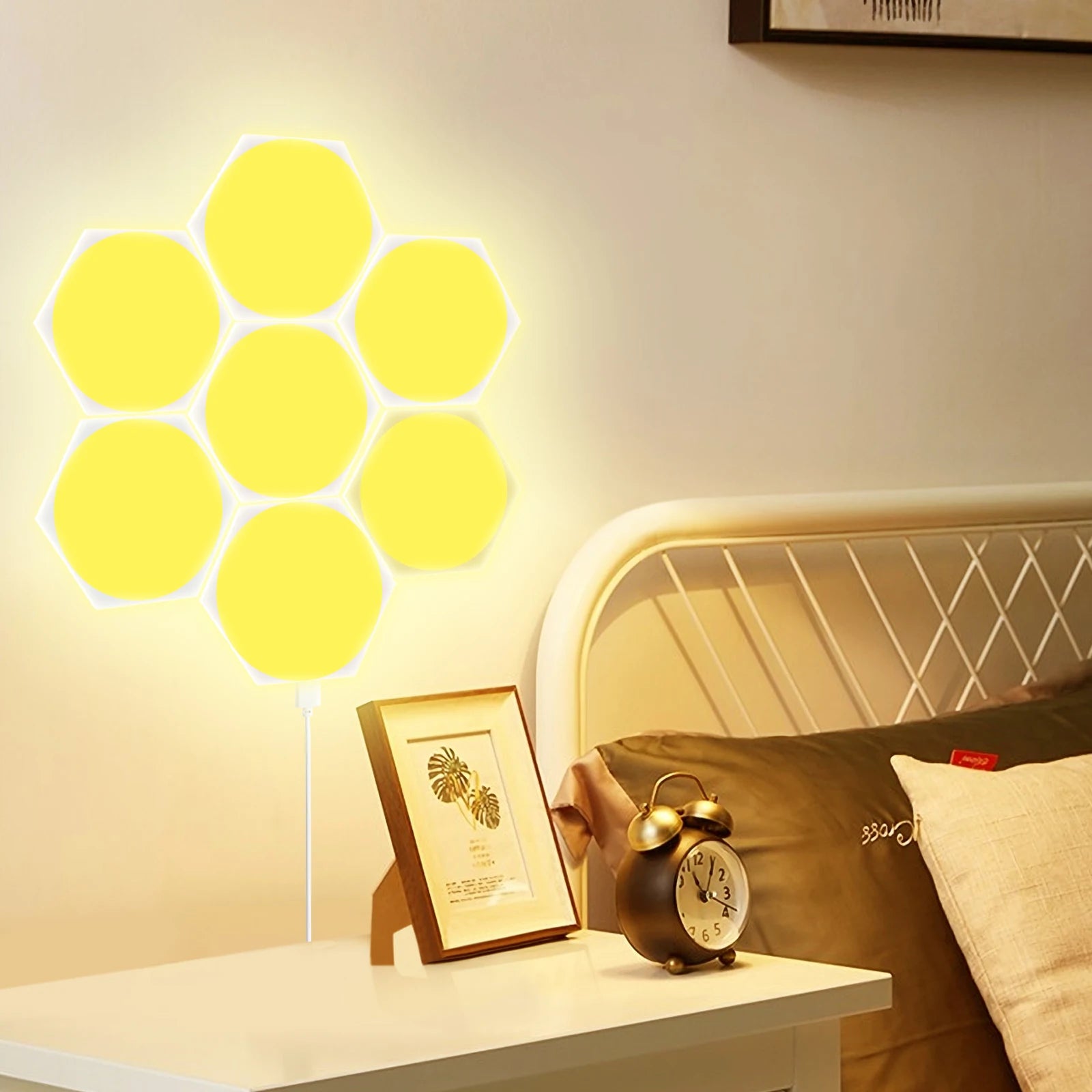 Thin LED Wall Lamp Smart RGB Quantum Lamp APP Pickup Light for Gaming Room Office Background Wall Decoration Night Light