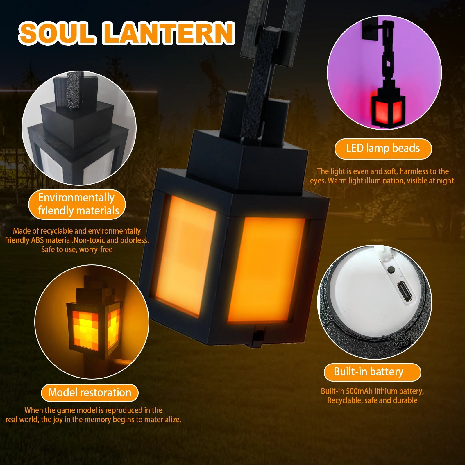 SessionRoom PixelLantern RGB – Linterna Gaming 16 Colores con Mando a Distancia