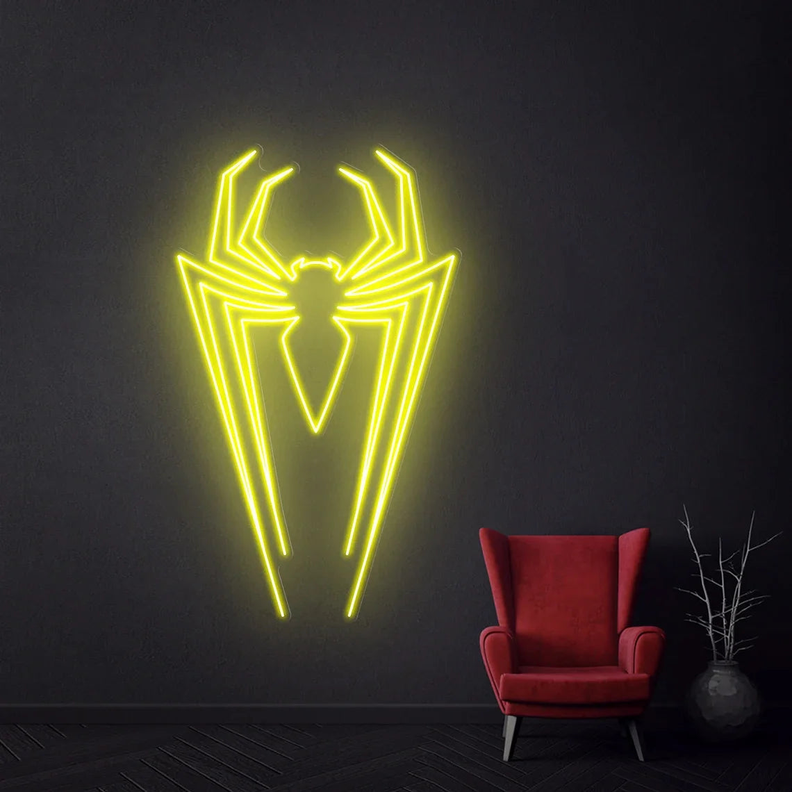 SessionRoom NeonWeb – Letrero Neón LED Araña Personalizable para Setup