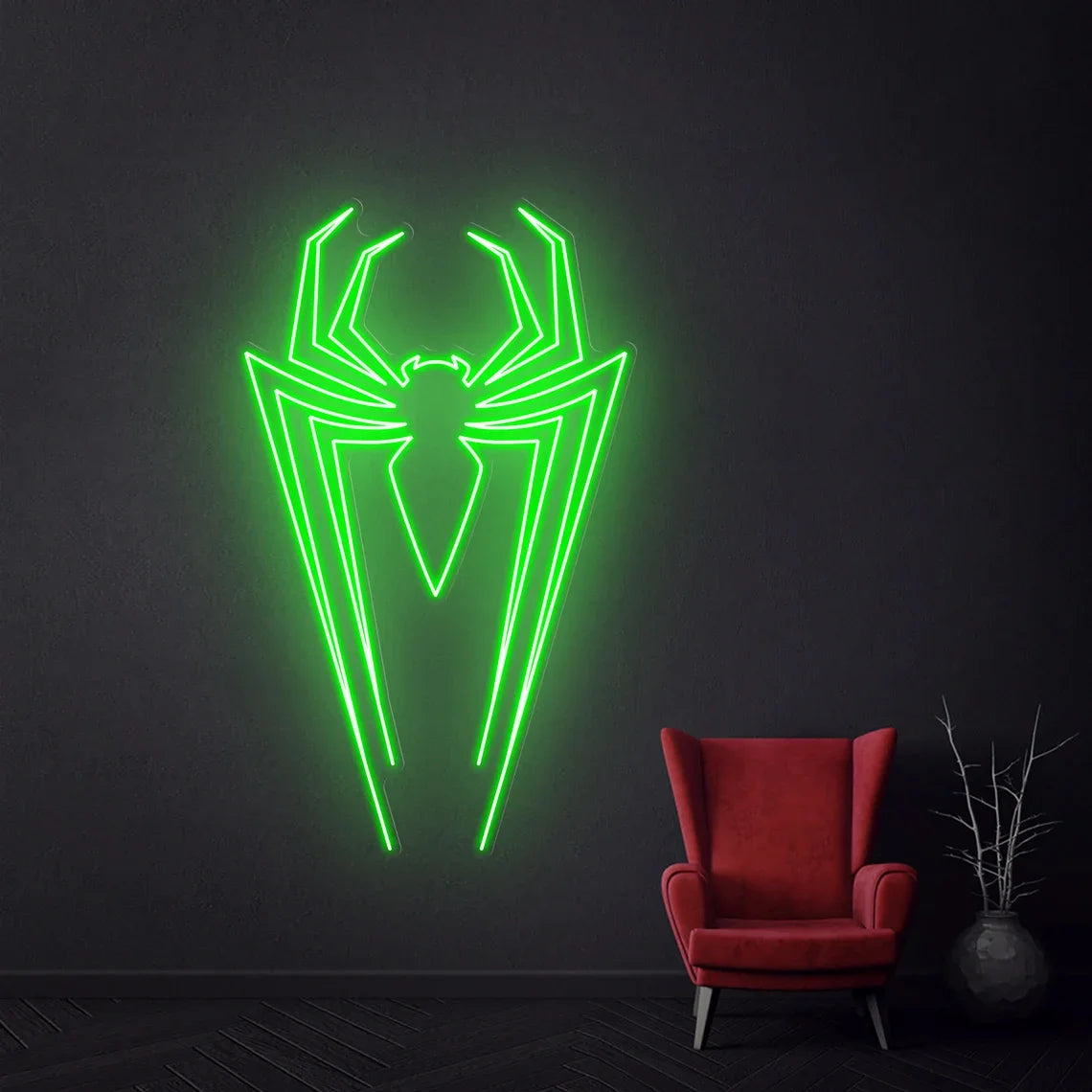 SessionRoom NeonWeb – Letrero Neón LED Araña Personalizable para Setup