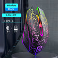 Bluetooth 5.2 Wireless Mouse RGB Gaming Mouse Silent Mouse Rechargeable Mouse 800-1200-1600 DPI Mouse Mice for PC Laptop Macbook