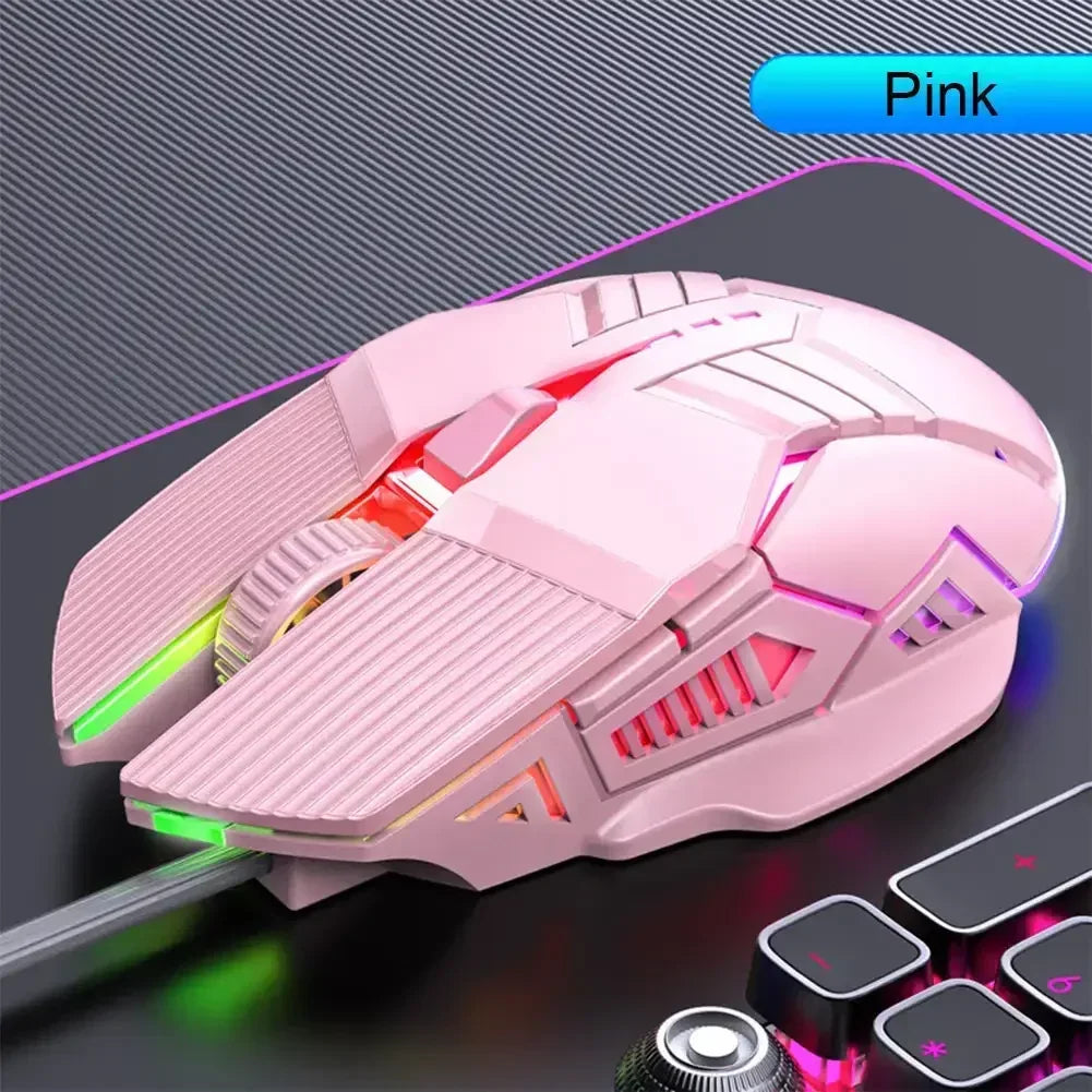 New Ergonomic Wired Gaming Mouse USB Computer Mouse Gaming RGB Mause Gamer Mouse 6 Button LED Silent Mice for PC Laptop