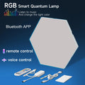 Thin LED Wall Lamp Smart RGB Quantum Lamp APP Pickup Light for Gaming Room Office Background Wall Decoration Night Light