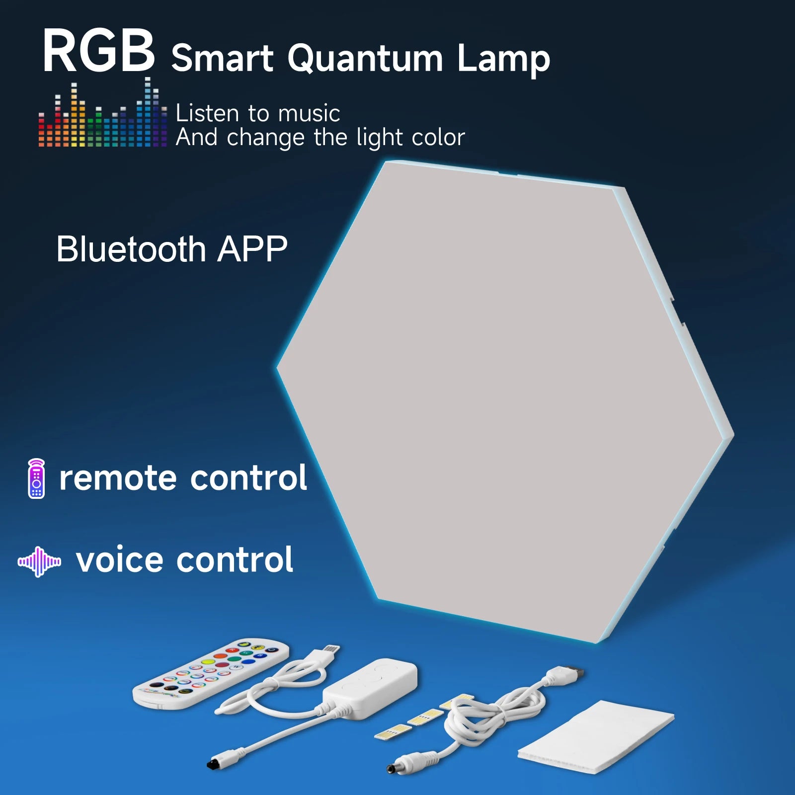Thin LED Wall Lamp Smart RGB Quantum Lamp APP Pickup Light for Gaming Room Office Background Wall Decoration Night Light